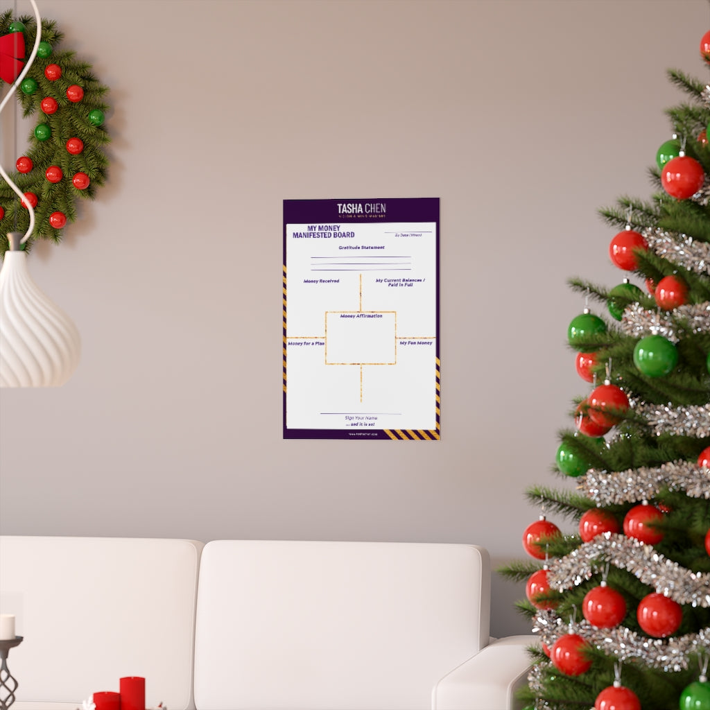 My Money Manifested Board (Poster)